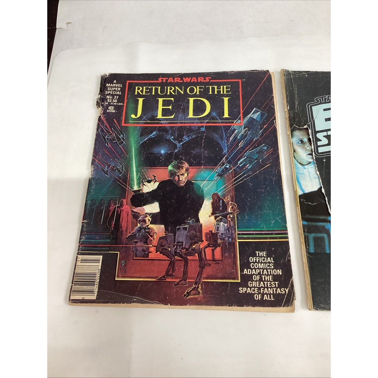 Star Wars Return Of The Jedi Comic Book & Empire Strikes Back Magazine