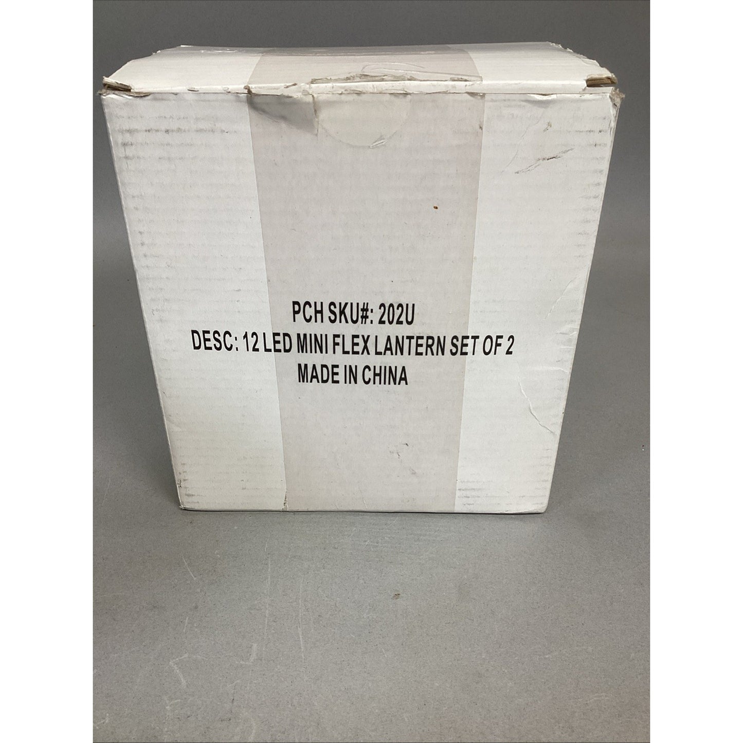 12 LED’s - Set Of 2 Mini Flex 8" Counter / Desk Lantern - NEW