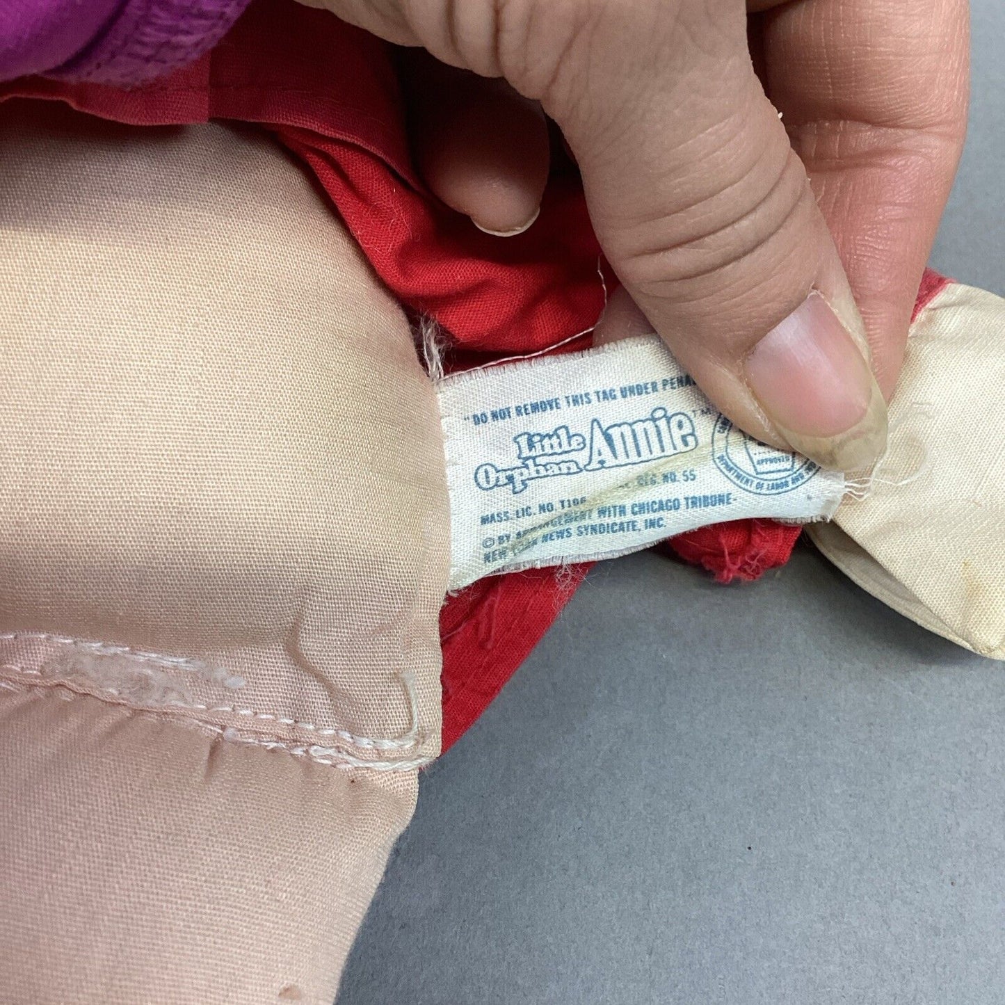 1967 Little Orphan Annie Plush & 1977 Knickerbocker Orphan Annie with Sandy Dog