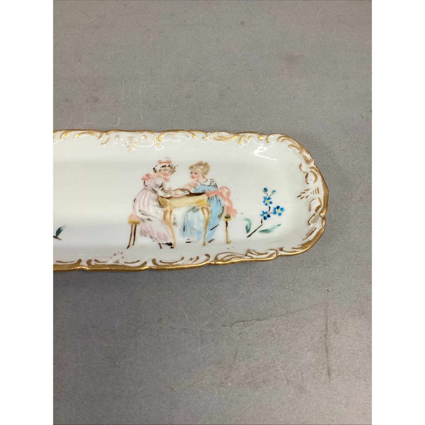 T&V Limoges Serving Dish & H&C L Dish - Made in France