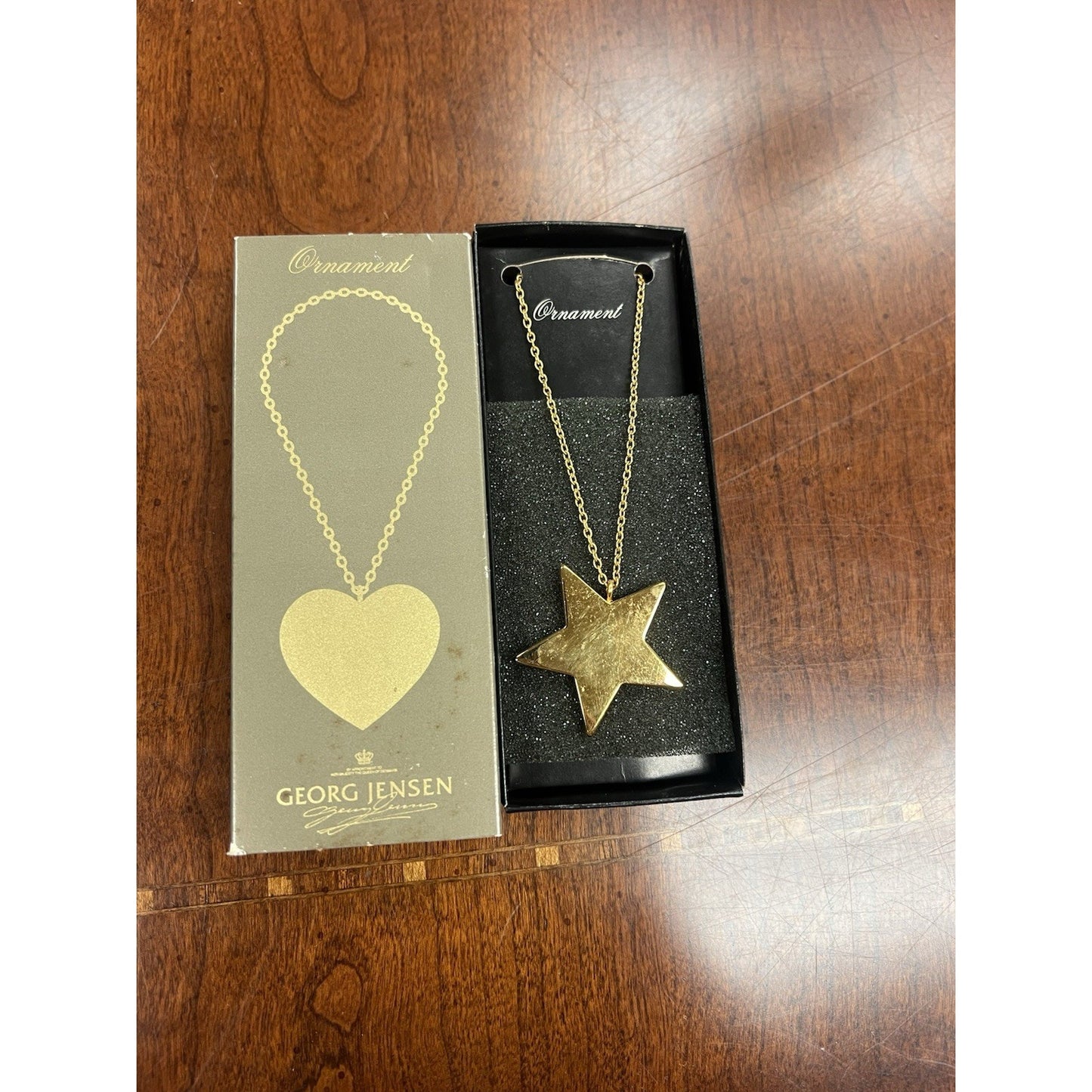 Georg Jensen Denmark Gold Plated 5 Point Star Ornament