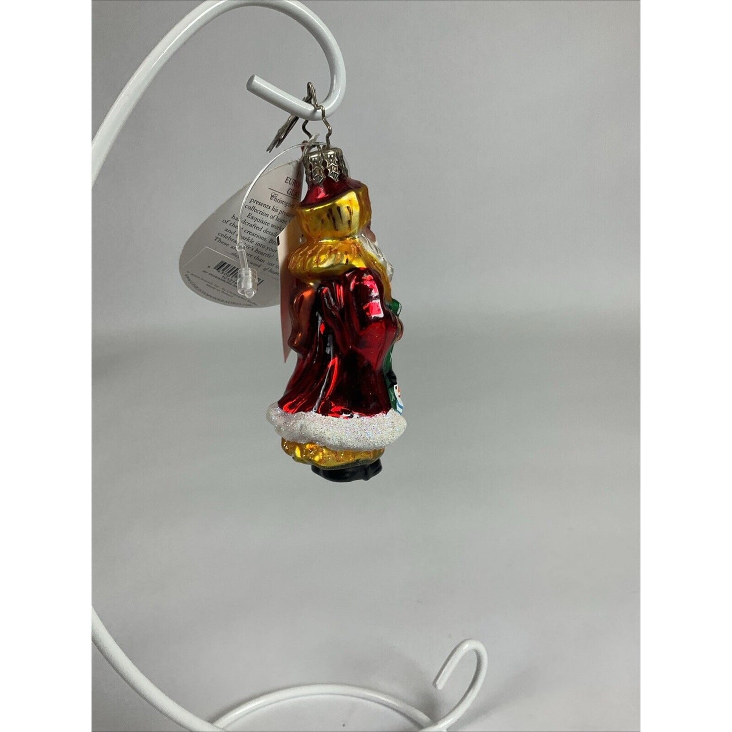 Christopher Radko Glass St Petersburg Santa Gem Christmas Ornament