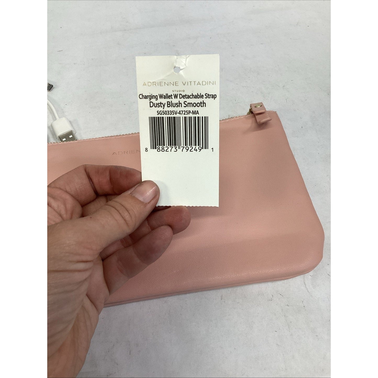 Adrienne Vittandini Dusty Blush Smooth Charging Purse Power Bank