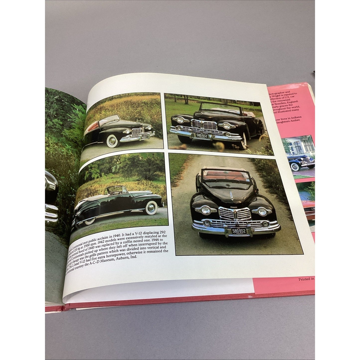 Classic American Cars 1945-1970, Alpha Romeo, Duesenberg, Ferrari Model Brochure