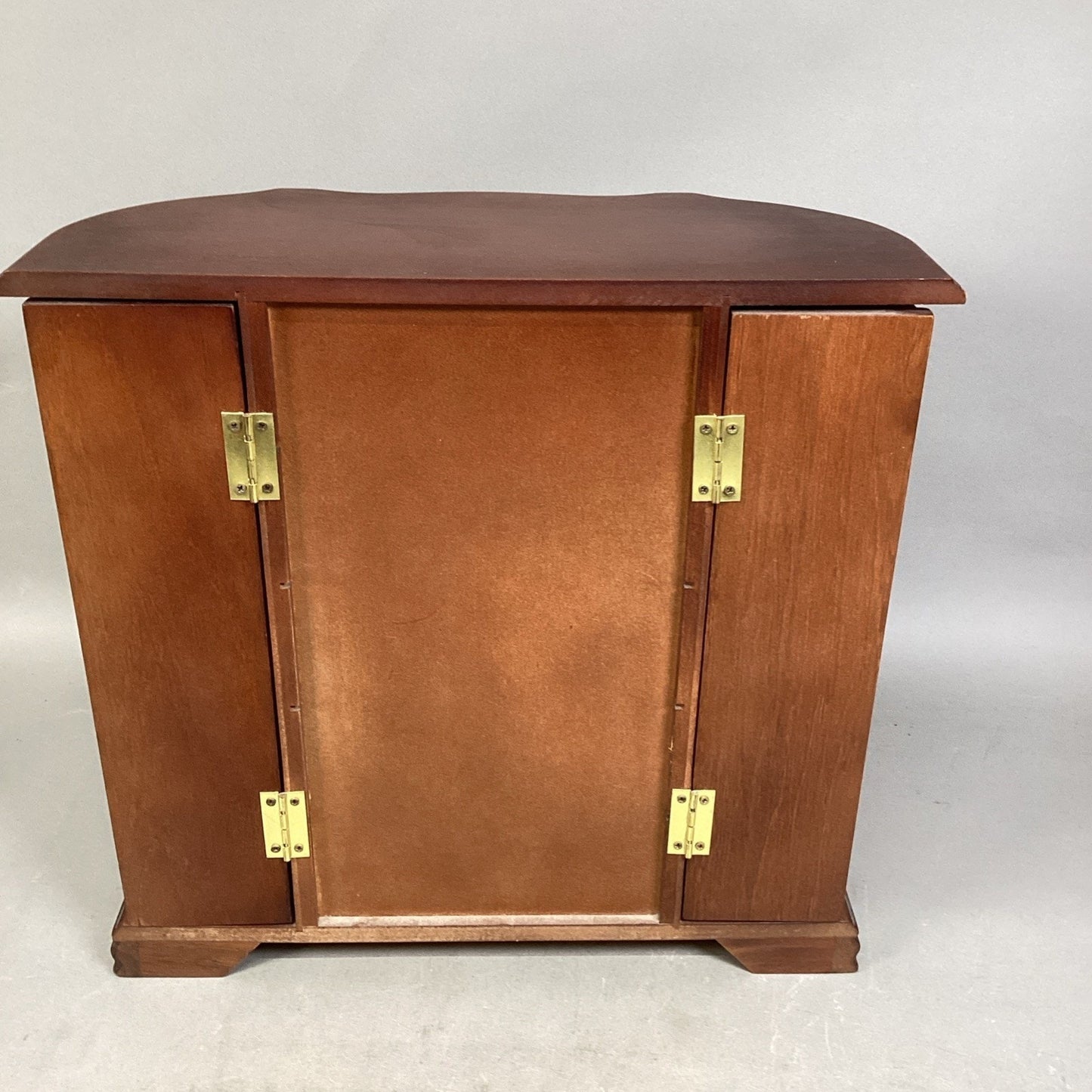 Vtg Jewelry Organizer/Armoire - 2 Doors & 5 Drawers - 13”H