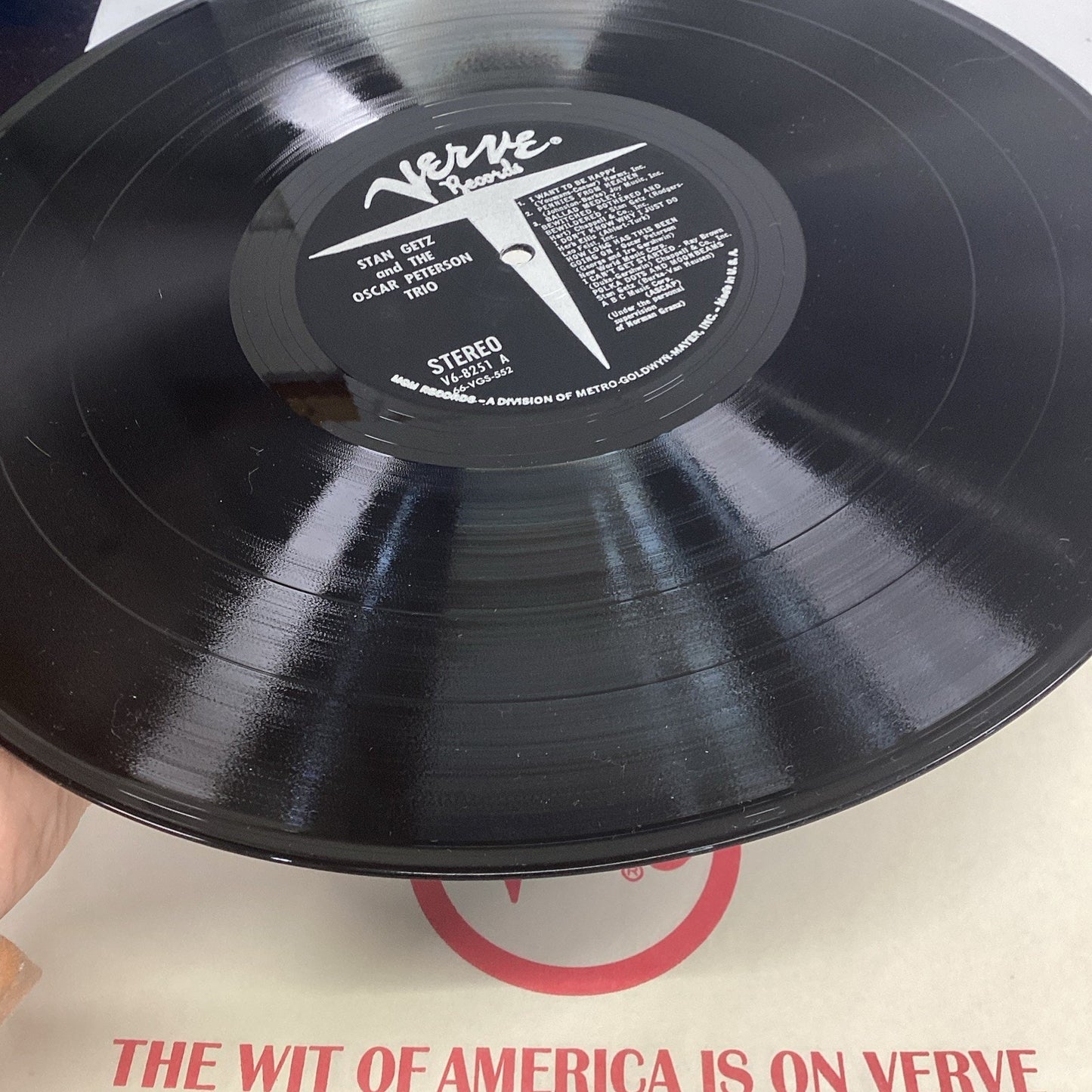 STAN GETZ AND THE OSCAR PETERSON TRIO VERVE STEREO EARLY PRESS V6-8251