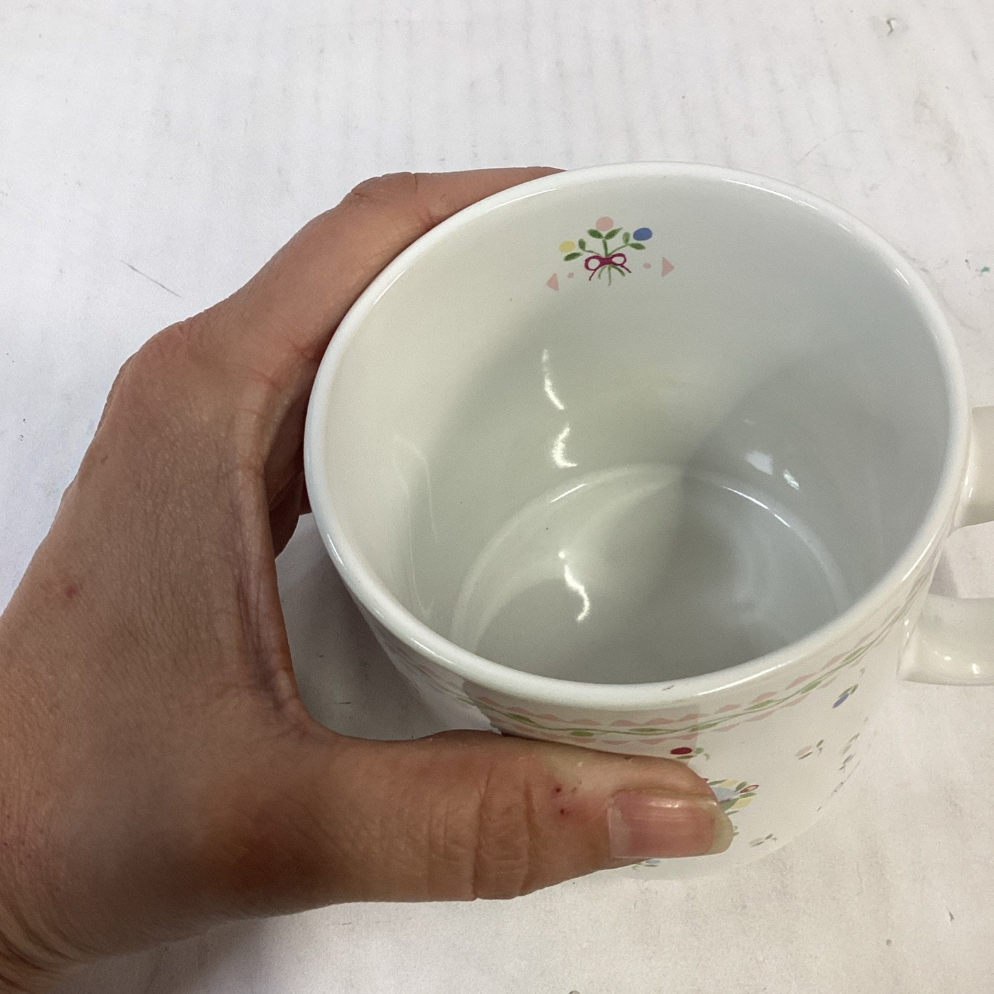 Vintage Michel & Company Floral and Bunny Mug - 1987
