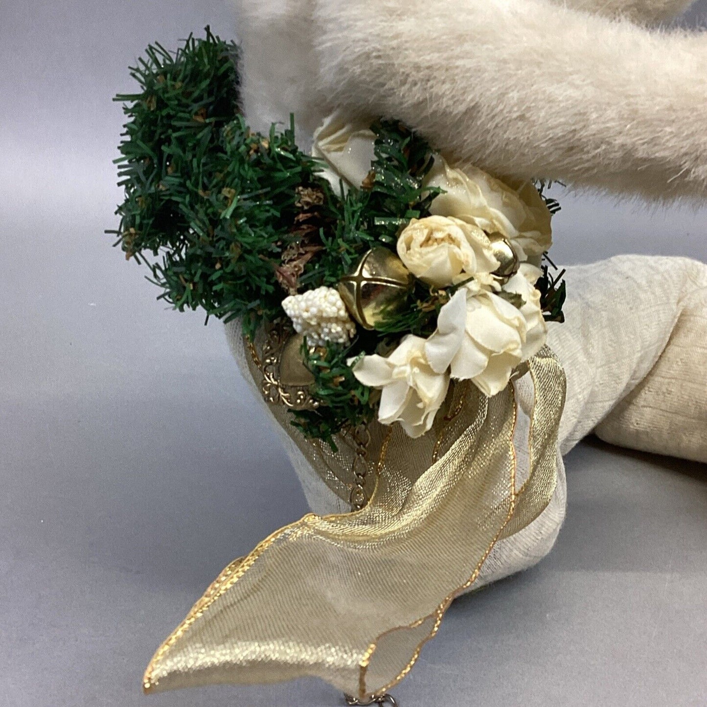 Decorative Polar Bear Door Draft Stopper W/ Moveable Arms - 42”