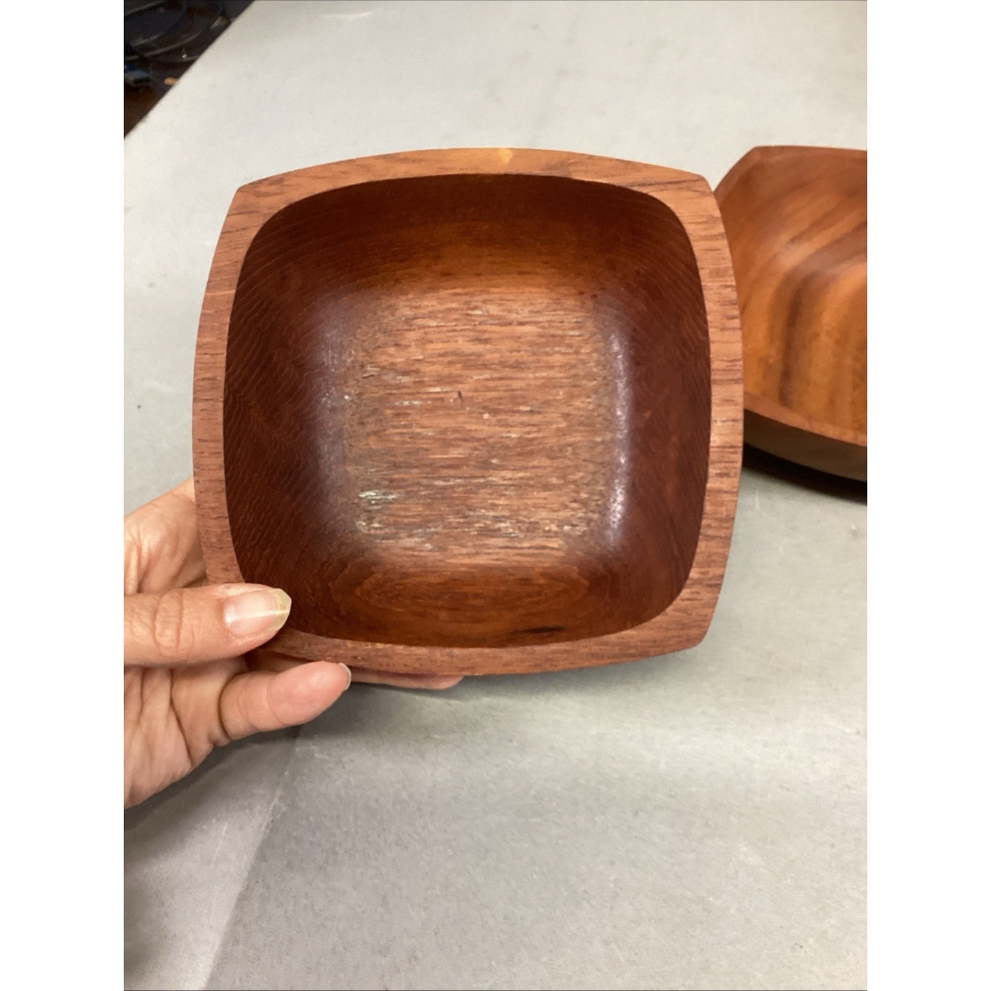 Genuine Bangkok Teak Napcoware Bowls - Lot Of 5
