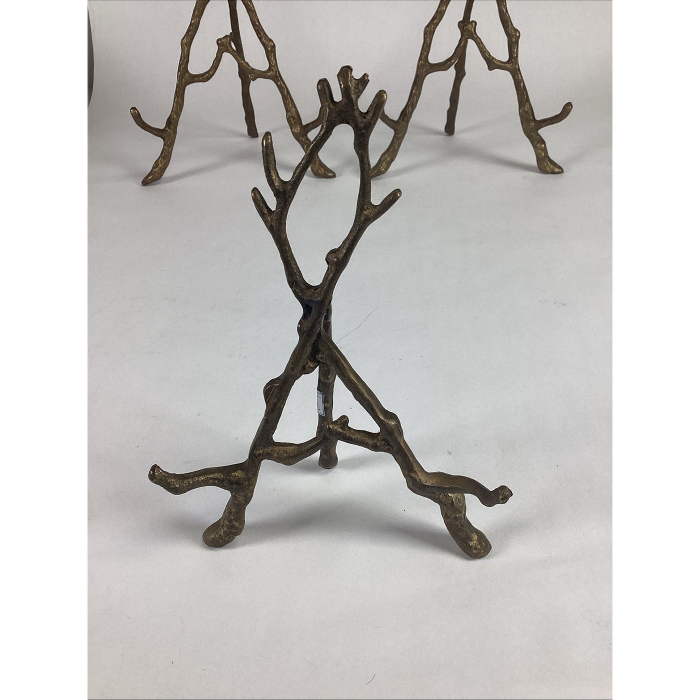 4 San Pacific Intl SPI Metal Gold Plate Pic Holder with Branches/Woodland Theme