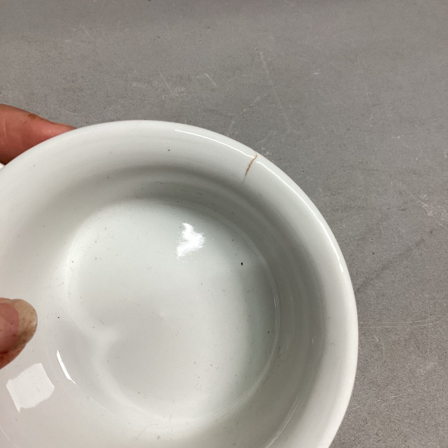 Vintage Pillivuyt Handheld Ceramic Soup Bowl #733 - Made In France