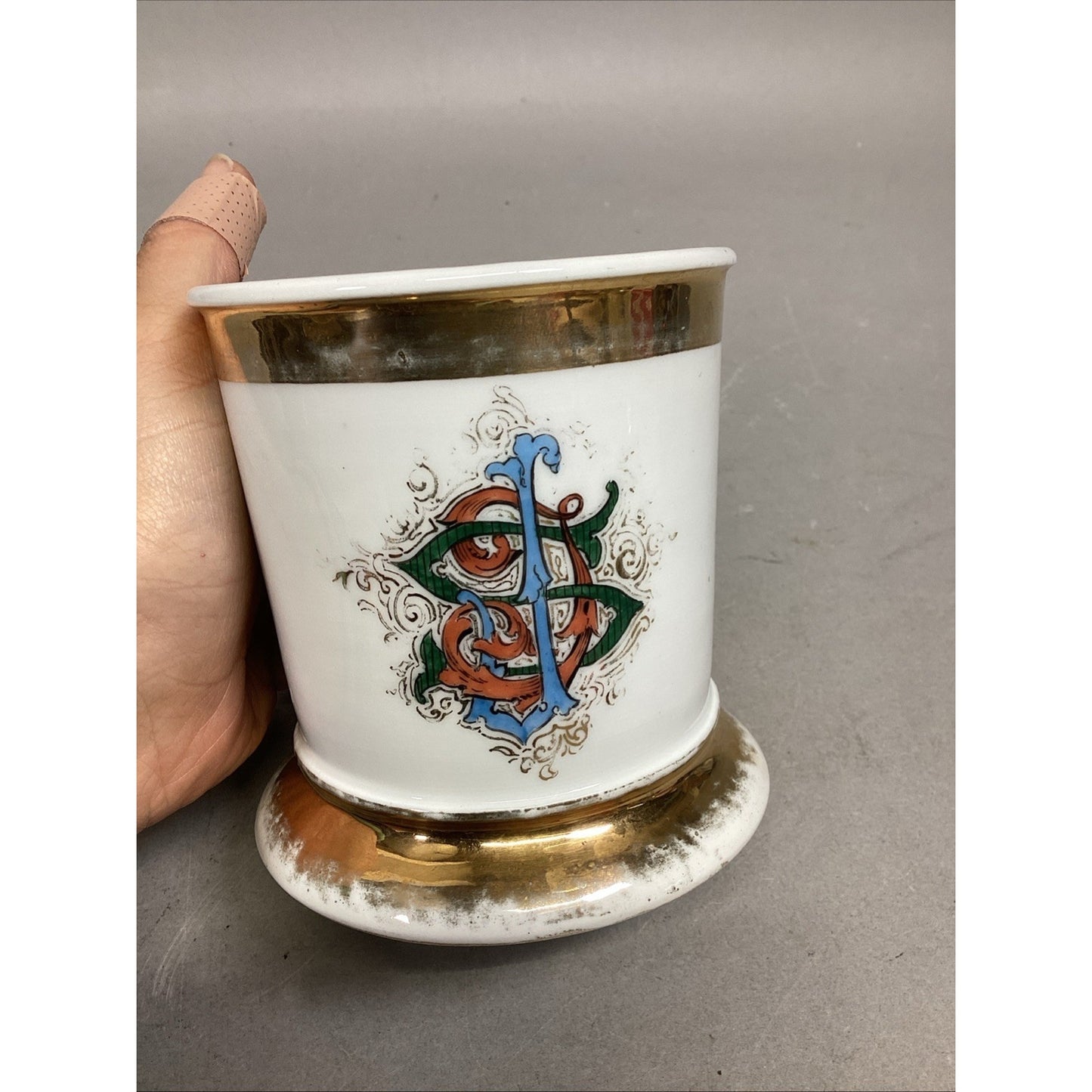 Antique Leonard Porcelain Shaving Mug - Made In Vienna, Austria