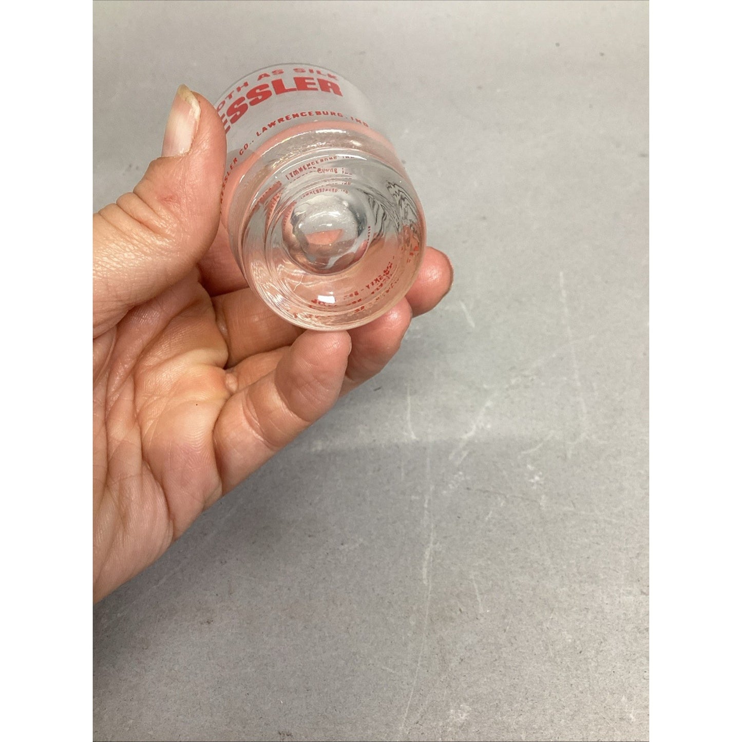 1 Vintage Glass Beer Mug With 5 Shot Glasses