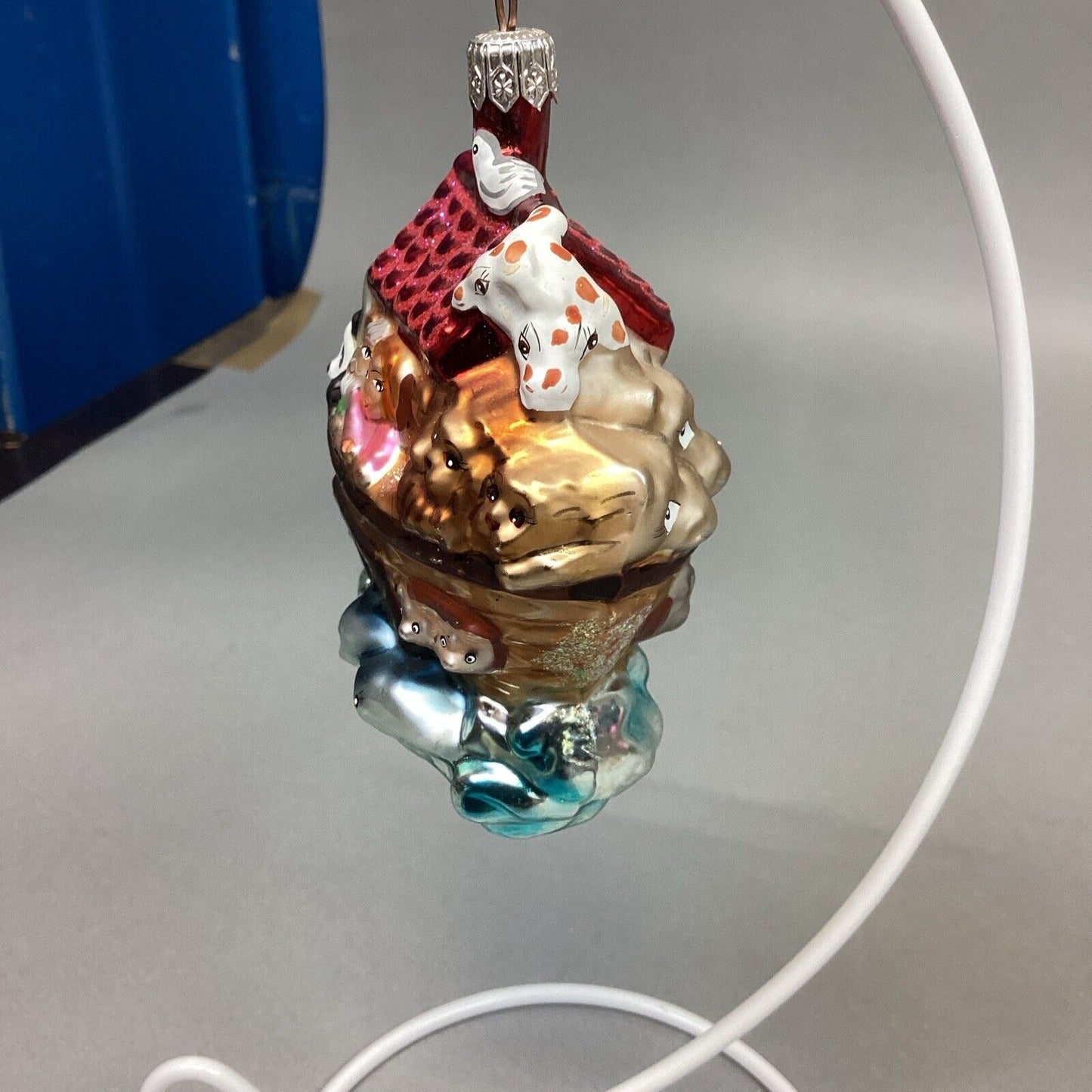 Christopher Radko And Kurt Adler Noah’s Ark Glass Ornaments