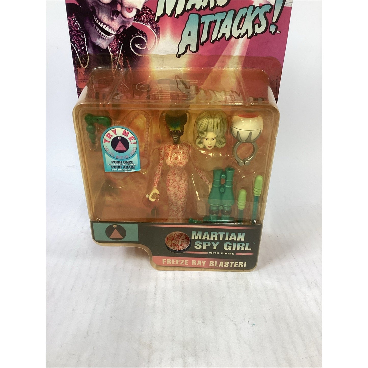MARS ATTACKS Martian Spy Girl Figure 1996 Trendmasters NOS Sealed