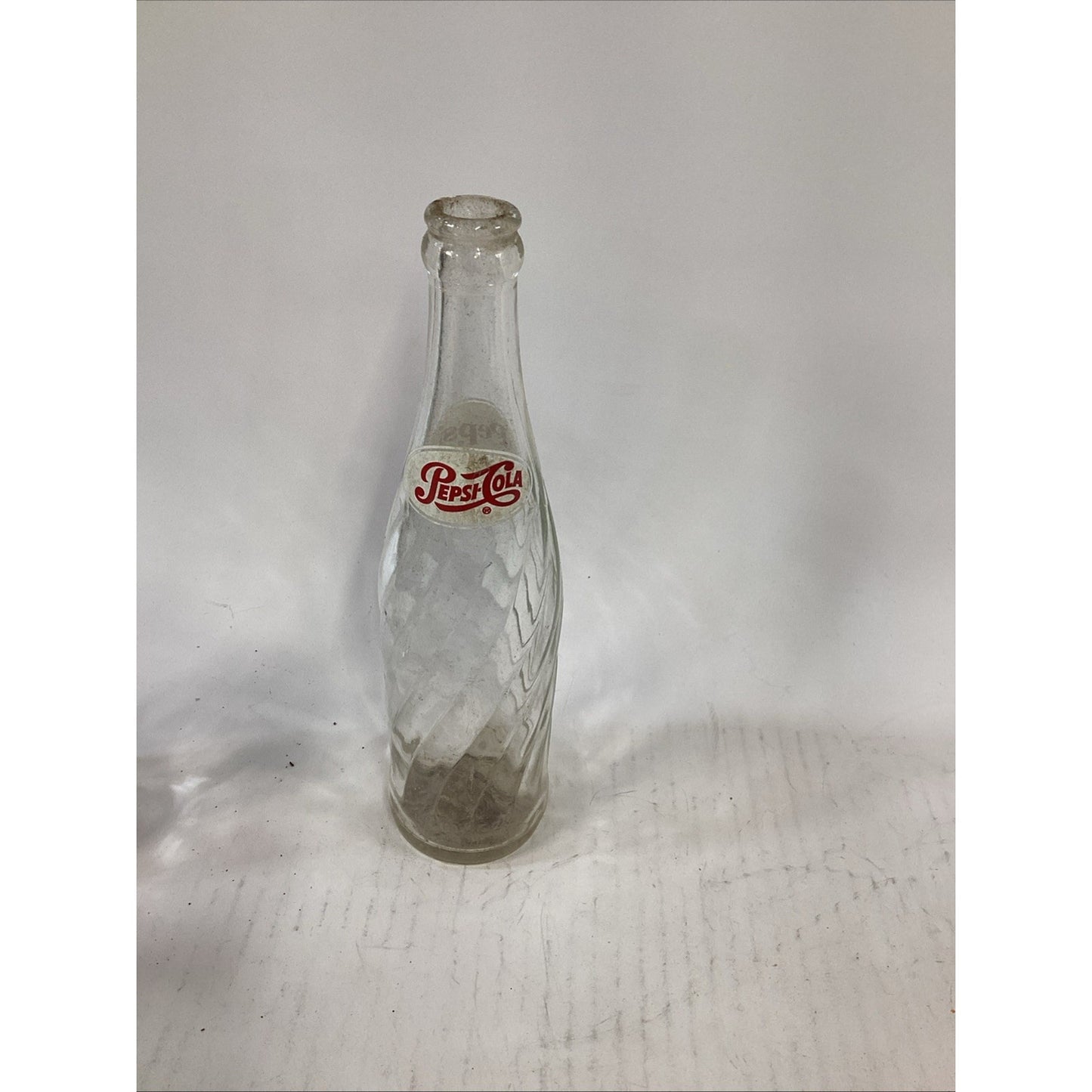 Lot Of 2 Vintage Glass Pepsi Bottles - 16oz & 8 Oz