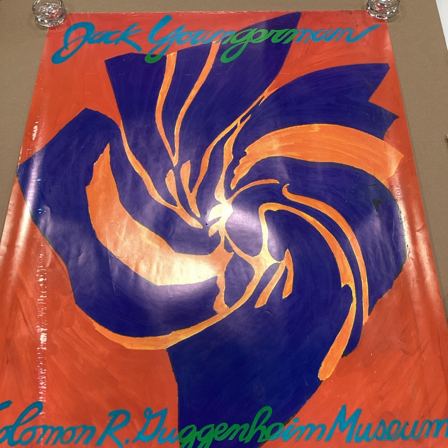 1986 Jack Youngerman Abstract Art Poster - Guggenheim Museum NYC - 39.5x30”