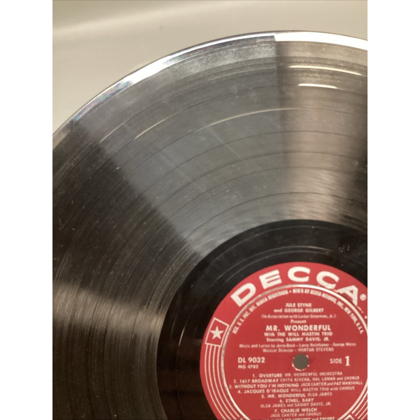 Sammy Davis Jr Mr Wonderful Vinyl, LP, Album, Decca DL 9032, 33 1/3 RPM