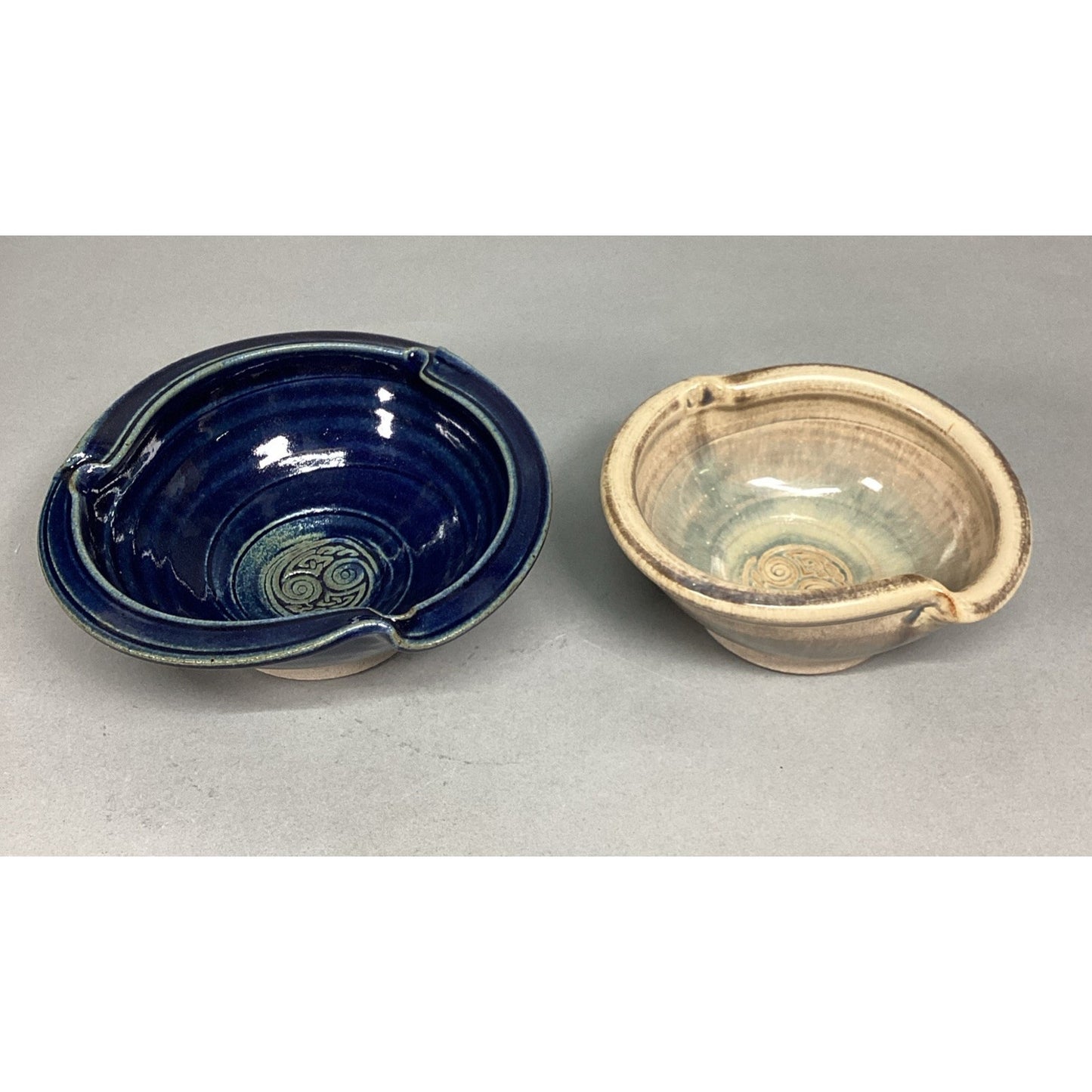 Set Of 2 - Celtic Clays Studio Art Pottery Handmade Bowls - Ireland