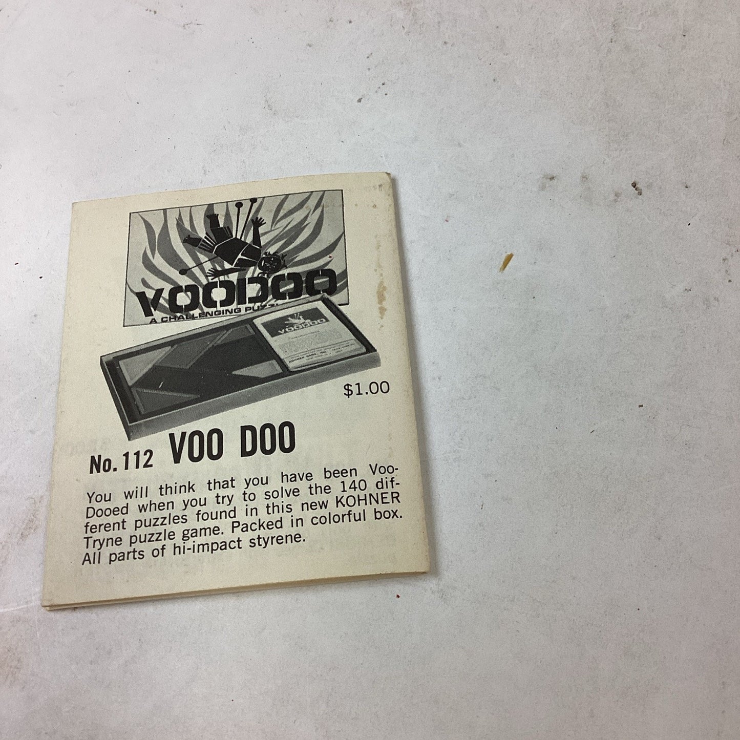 Vintage Qubic The Space Game And Voodoo Puzzle Game