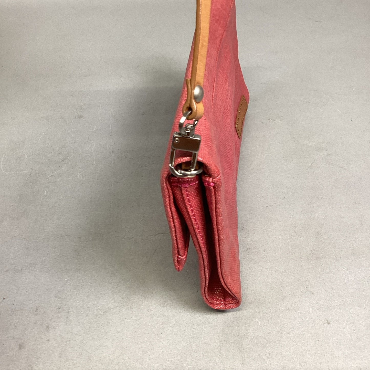 Kenneth Cole Genuine Leather Coral Purse Wristlet Clutch