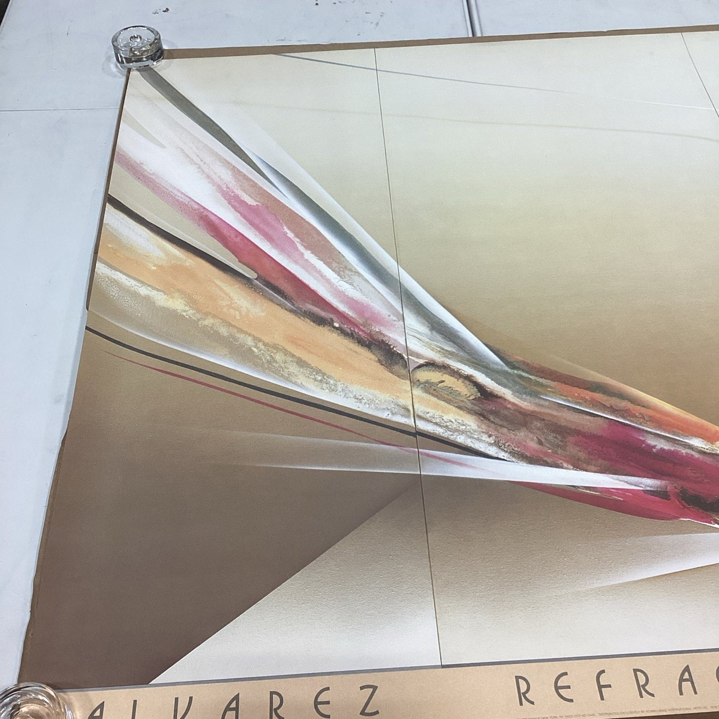 1985 Ella Alvarez Refraction Litho Print - 46x38”