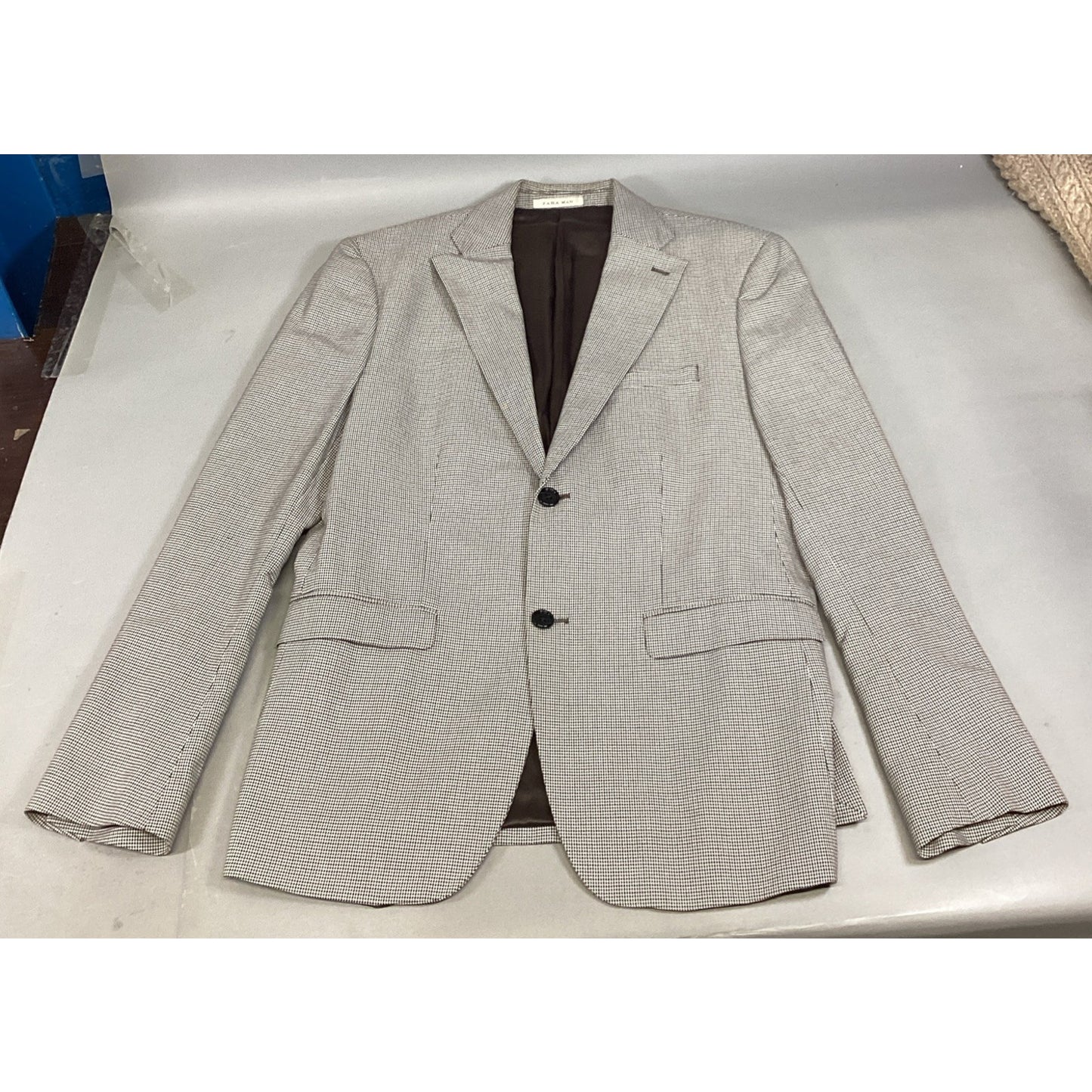 Zara Man Houndstooth Men’s Sport Jacket - Size 42