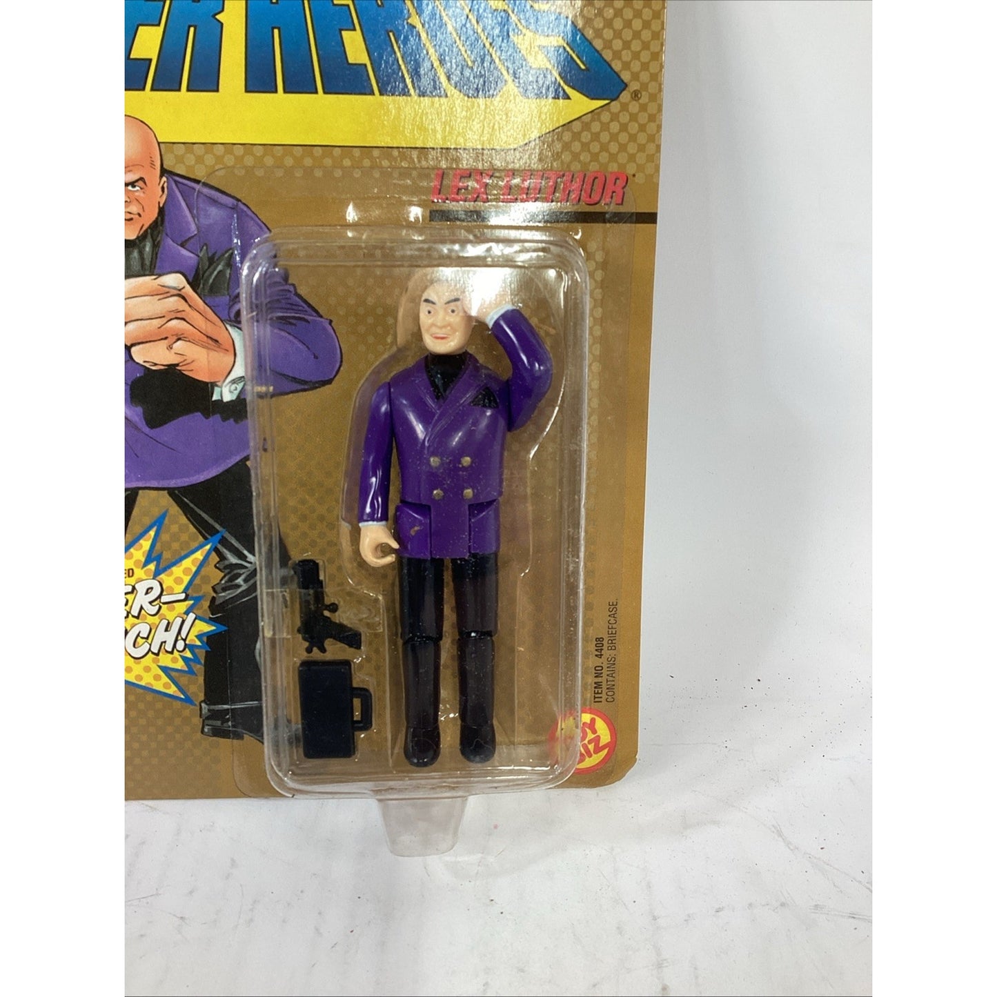 Toybiz DC Comics 1989 Super Heroes Evil Genius Lex Luthor Power Punch!