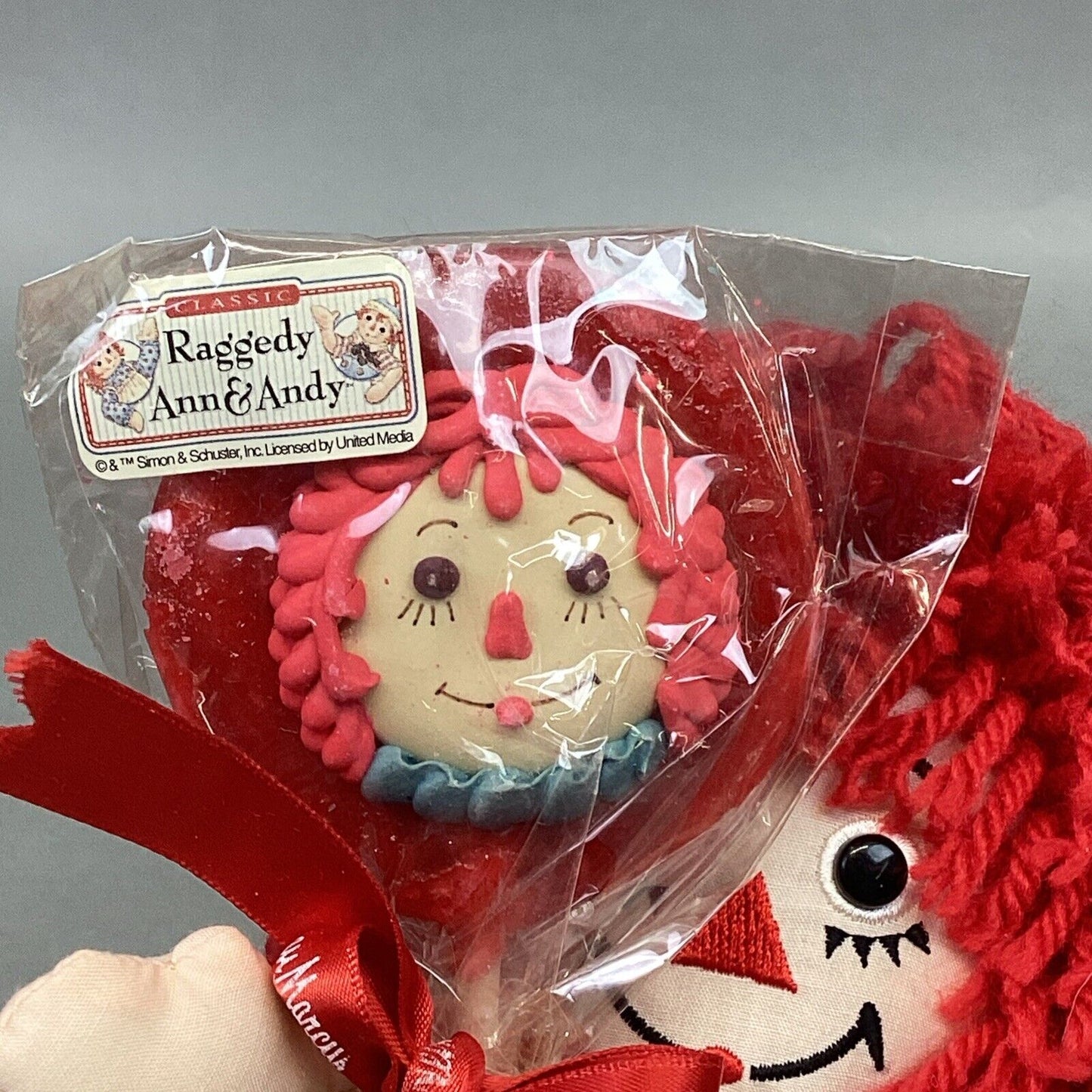 Neiman Marcus Classic Raggedy Ann Plush Doll With Lollipals Lollipop - 10”