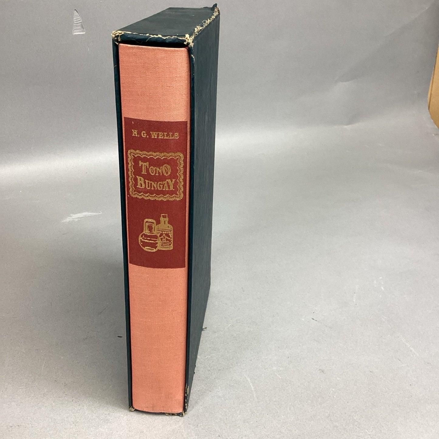 HG Wells TONO-BUNGAY 1960 - Slipcover & Sandglass Illustrated - Heritage Press