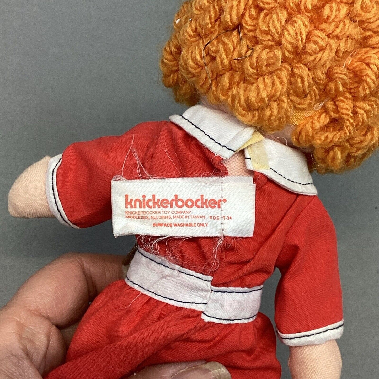 1967 Little Orphan Annie Plush & 1977 Knickerbocker Orphan Annie with Sandy Dog