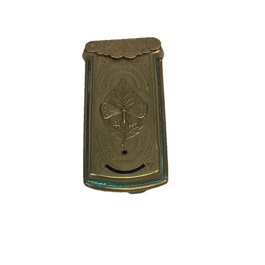 Antique 1868 Gold Gilt Wavery & Sons Redditch Quadruple Golden Casket Needle Case