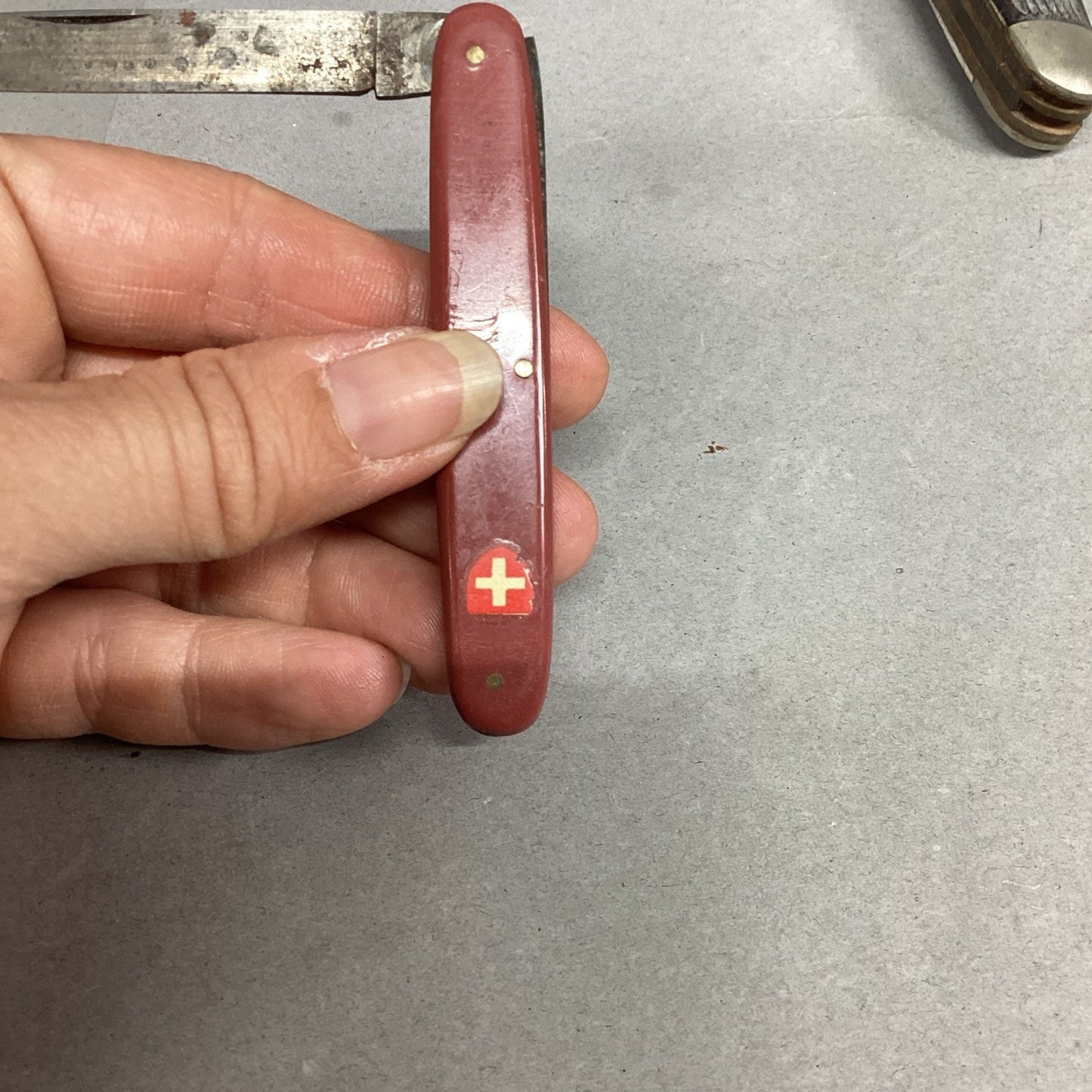 Vintage Red Swiss Army Knife - 1 Blade