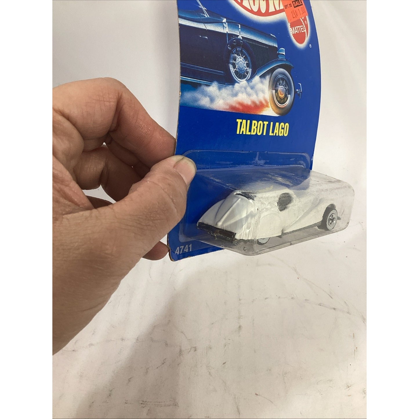 1990 Hot Wheels Talbot Lago Darracq T 150 C Coupe White - NOS