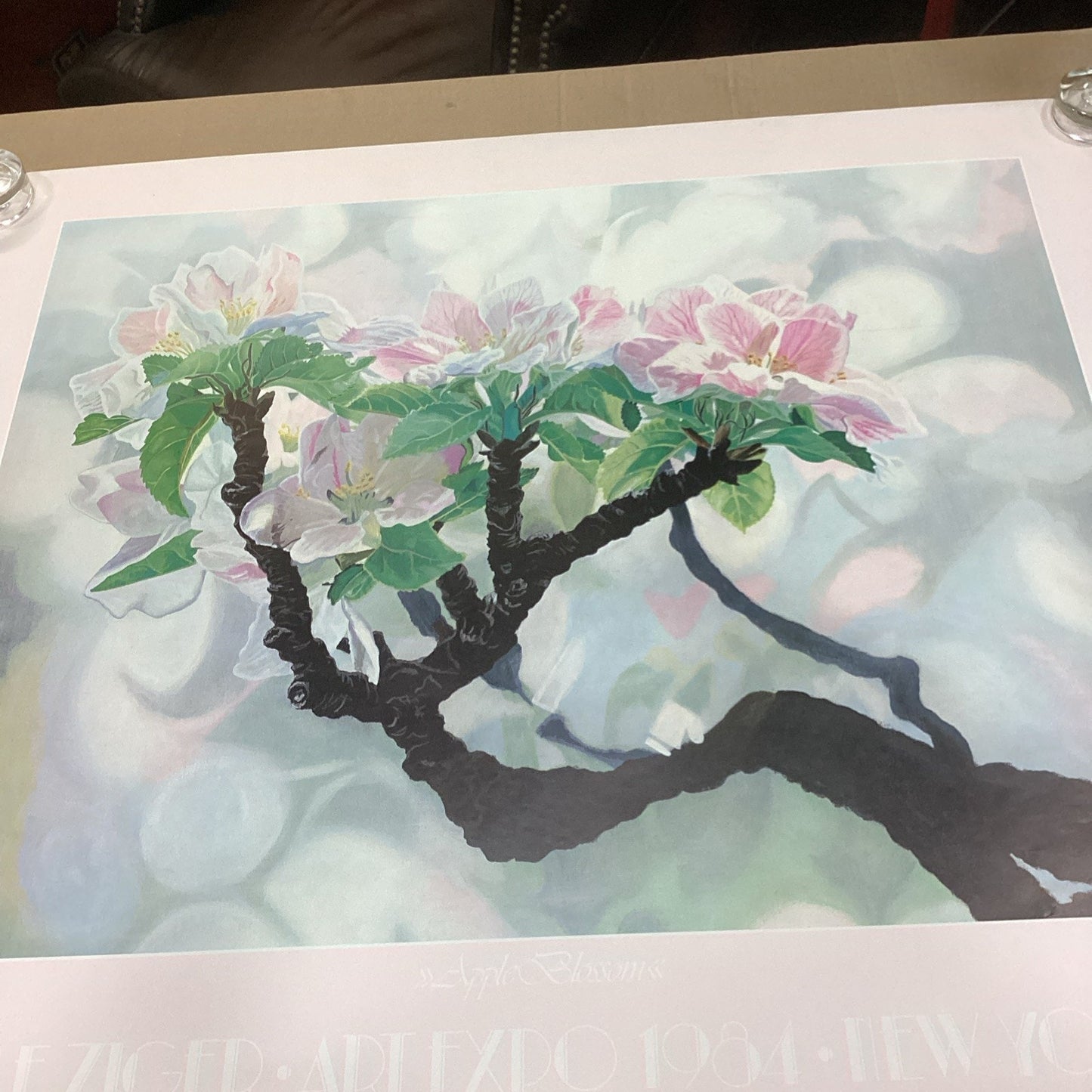 Oleziger Art Expo 1984 New York Floral Poster - 39x33”