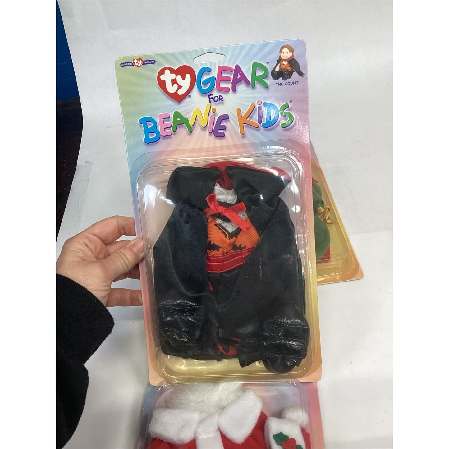Lot Of 3 Ty Gear For Beanie Kids - The Count, Elf & Santa - New