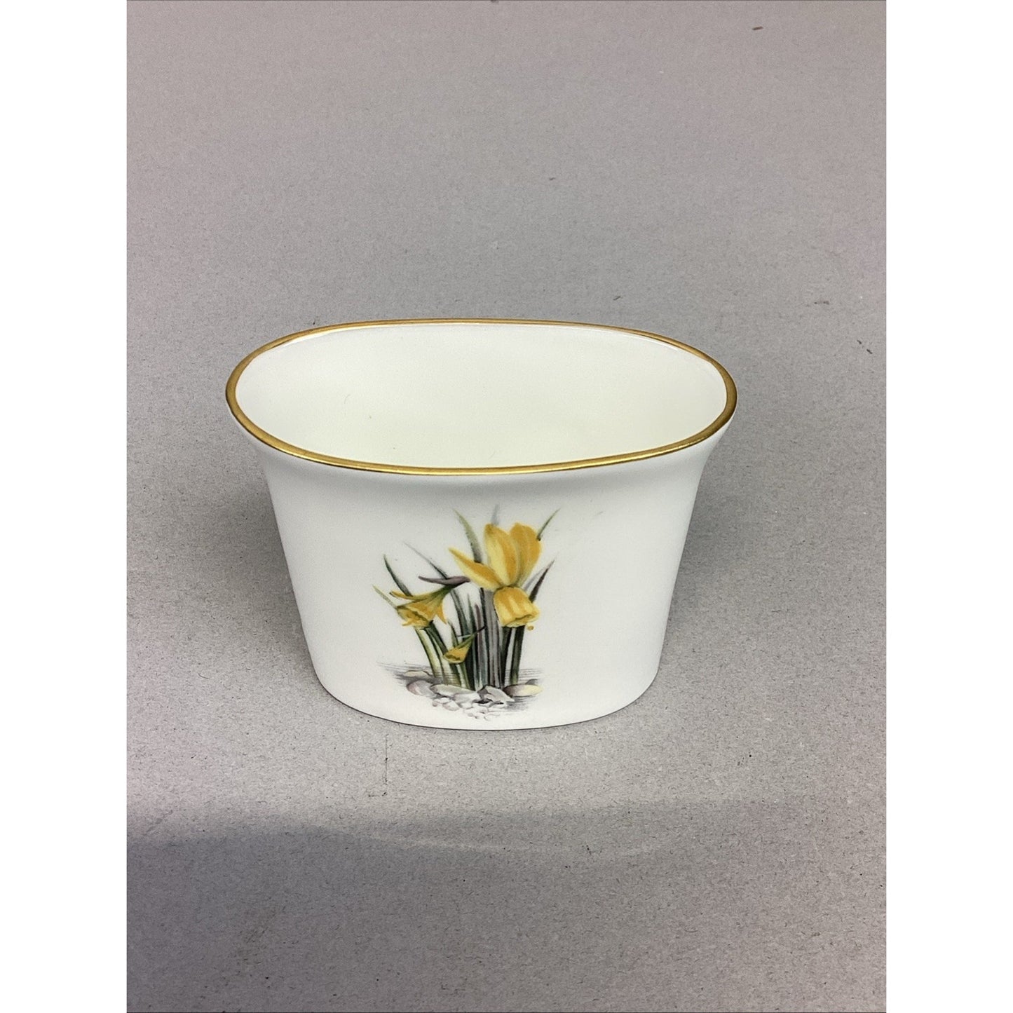 Royal Worcester Fine Bone China Dual Sided Floral Toothpick Holder - England