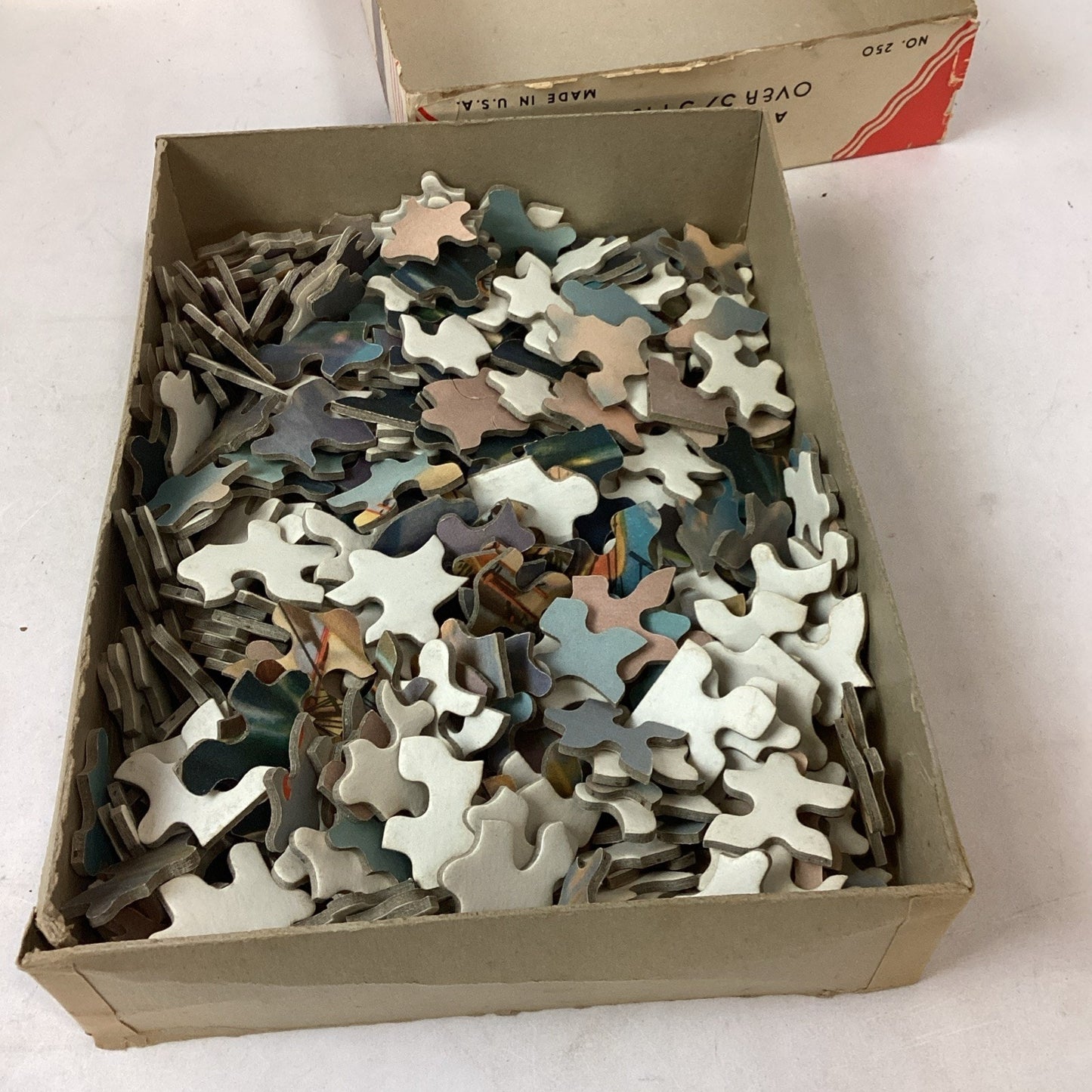 Set Of 6 Vintage Wooden Perfect Picture Puzzles