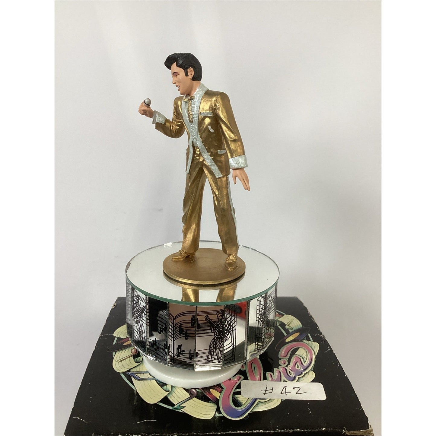 Elvis Presley "All Shook Up" Gold Record Figurine By Enesco 1993 NOS