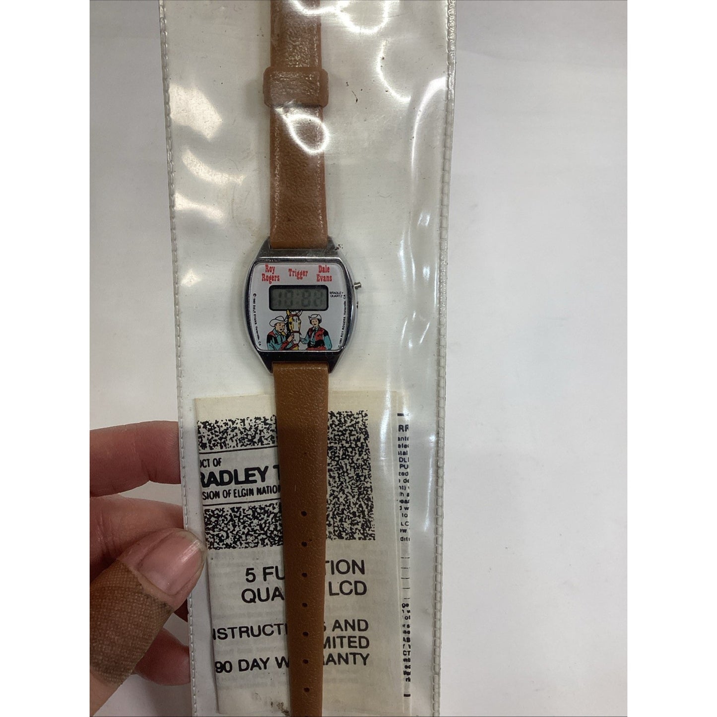 Vintage 1985 Roy Rogers, Trigger, Dale Evans 5 Function Quartz LCD Watch