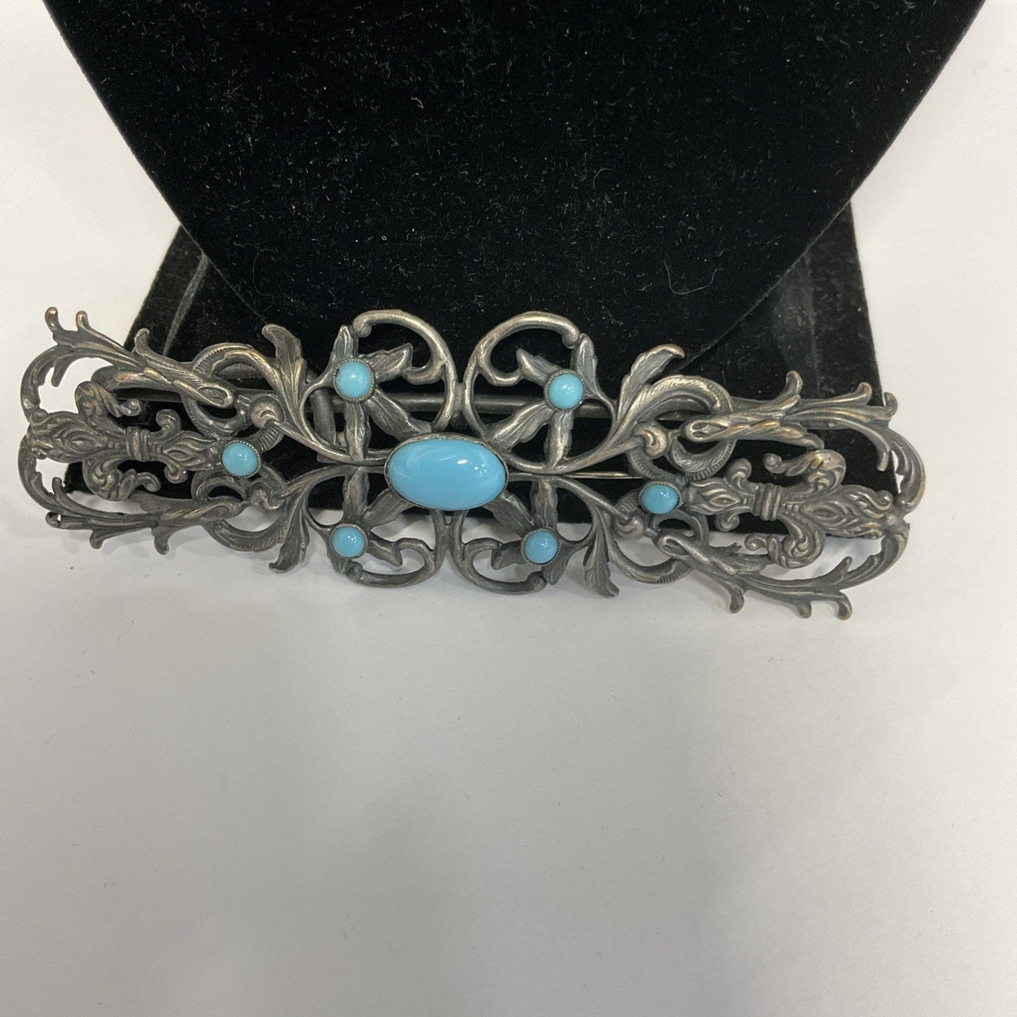 Native American Silver and Turquoise Pendant/Brooch