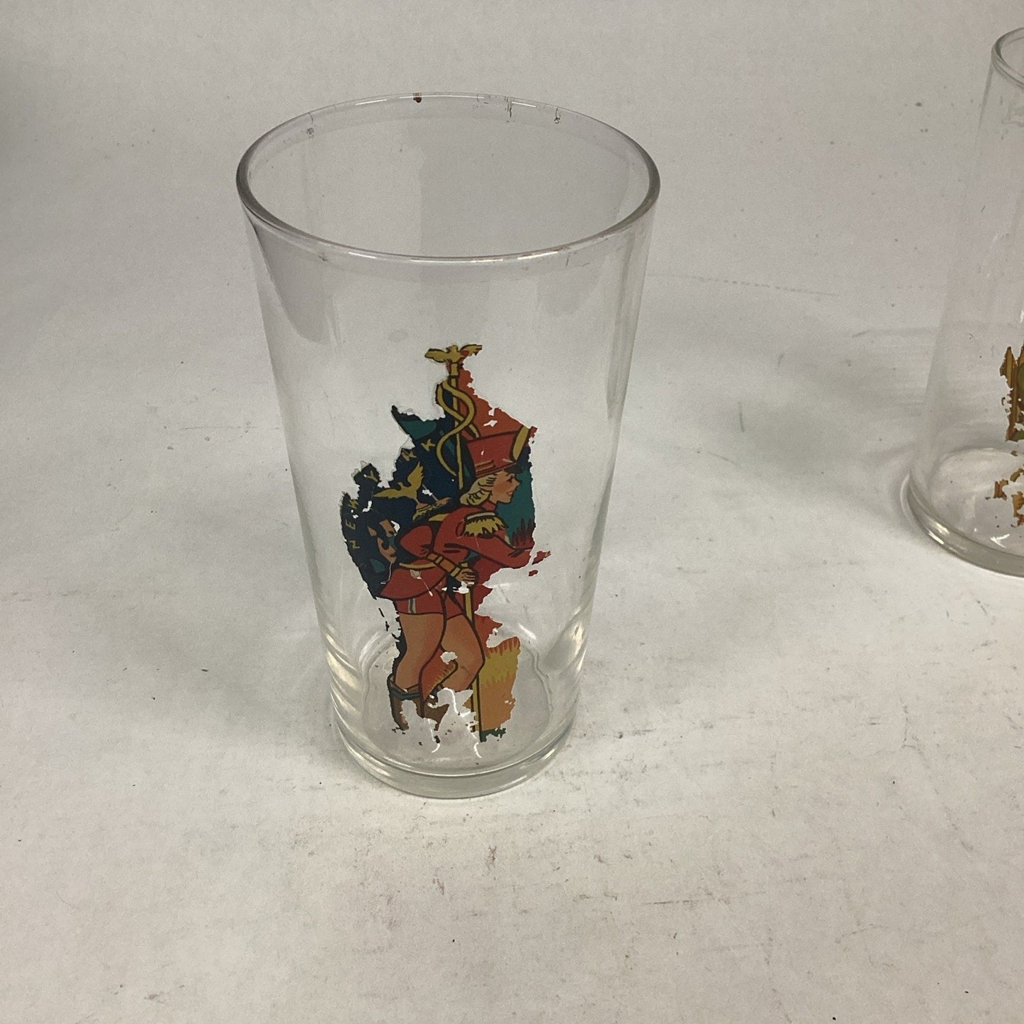 Set Of 3 1930’s/1940’s Novelty Pinup Girls Drinking Glasses