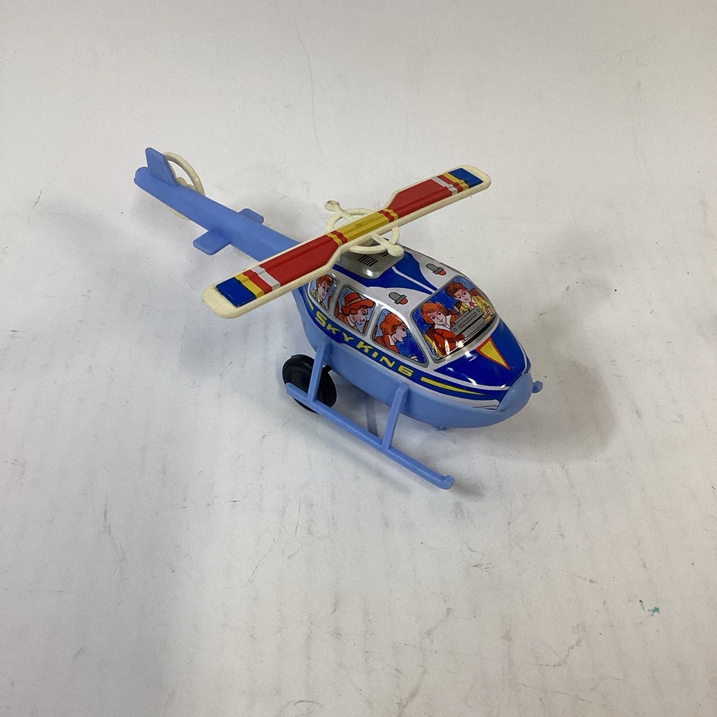 Lot Of 4 Plastic Helicopters With Rotating Blades - Skyking, Flying Star, Super