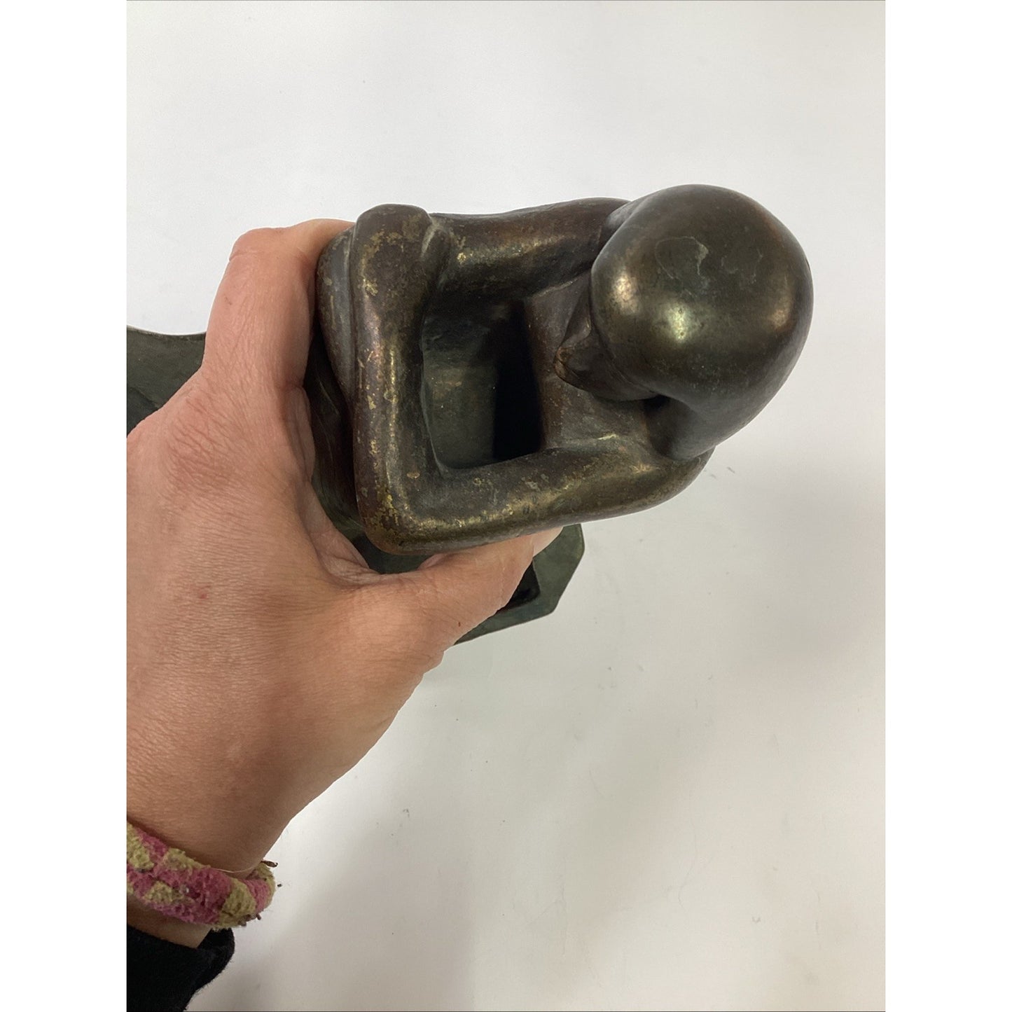 Vintage Metal Egyptian Ashtray Art (Missing Insert)