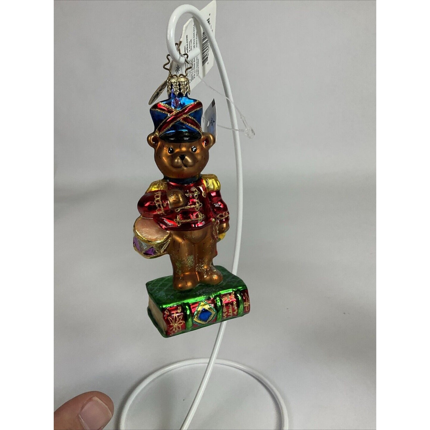 Christopher Radko "Teddy True Heart" Teddy Drummer Ornaments 2003