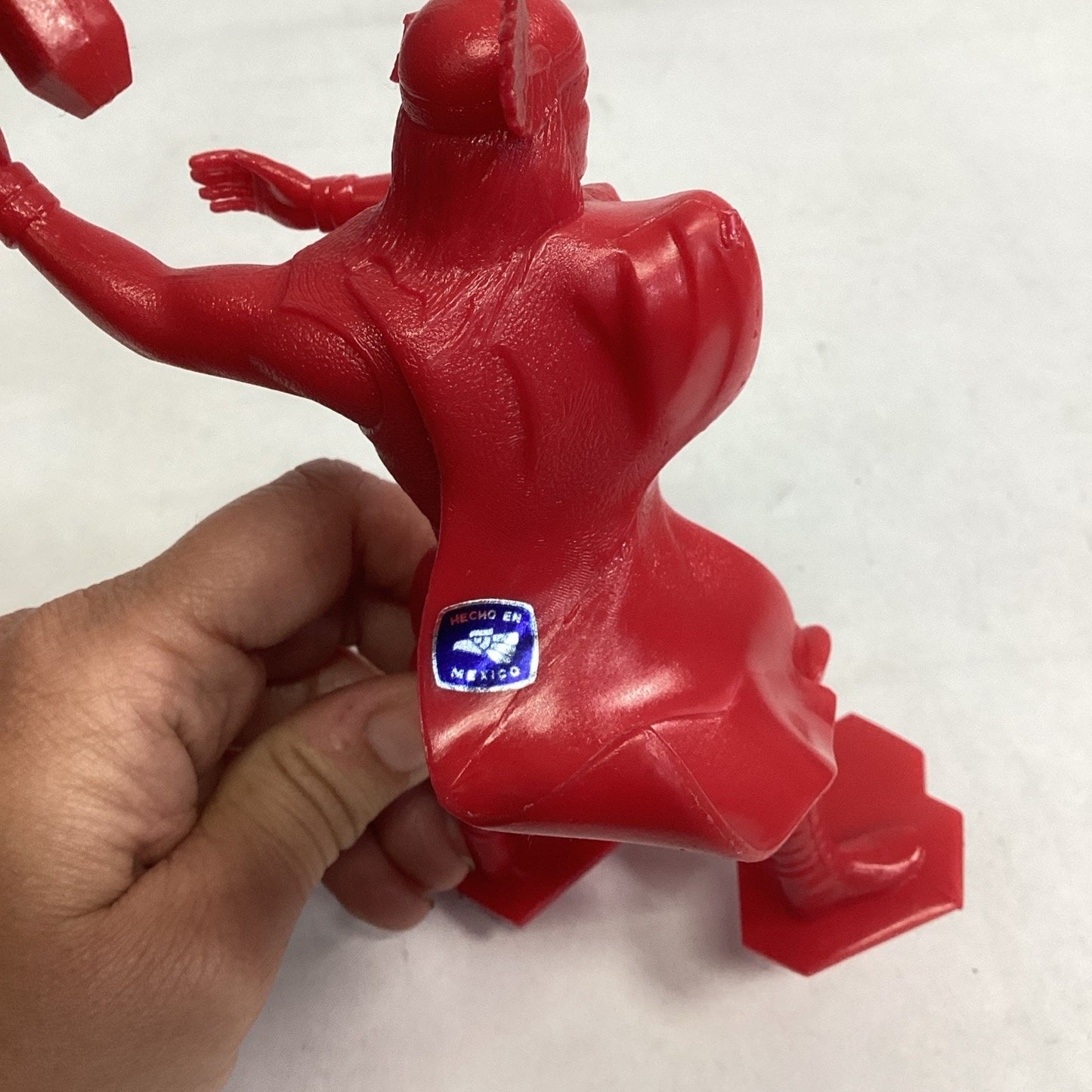 VTG 1967 Marvel Marx Thor 6" Plastic Red Figurine Super Hero Action Figure NOS