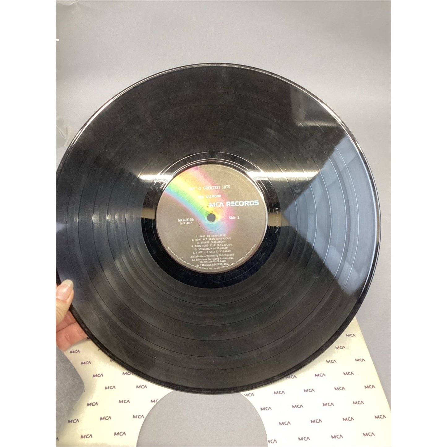 Neil Diamond 12 Greatest Hits & Neil Diamond Double Gold Vinyl Records
