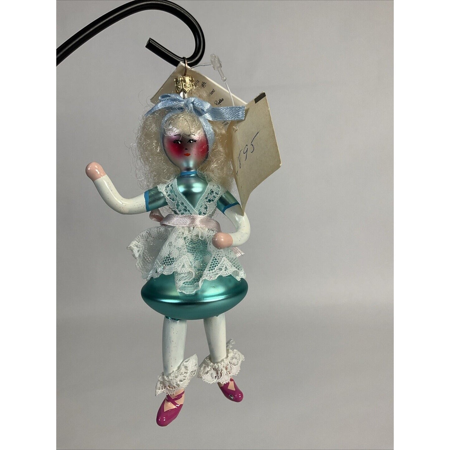 Christopher Radko “With Mary Sure To Go” Glass Christmas Ornament