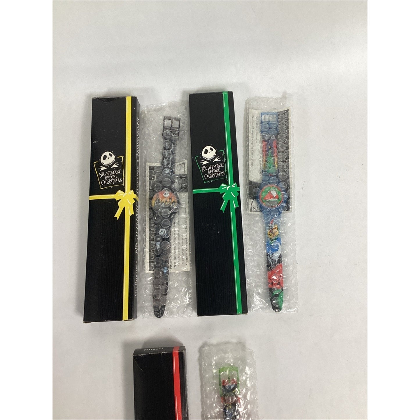 Nightmare Before Christmas 1993 Burger King (3) Watch Set - New