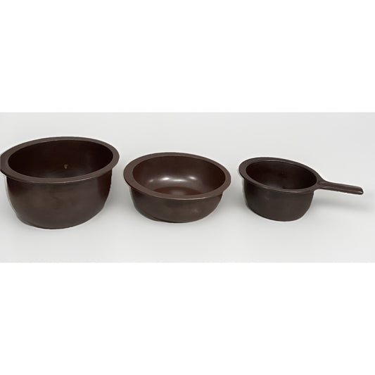Set of 3 Vintage Arabia Bowls And Pot Set - Made In Thailand